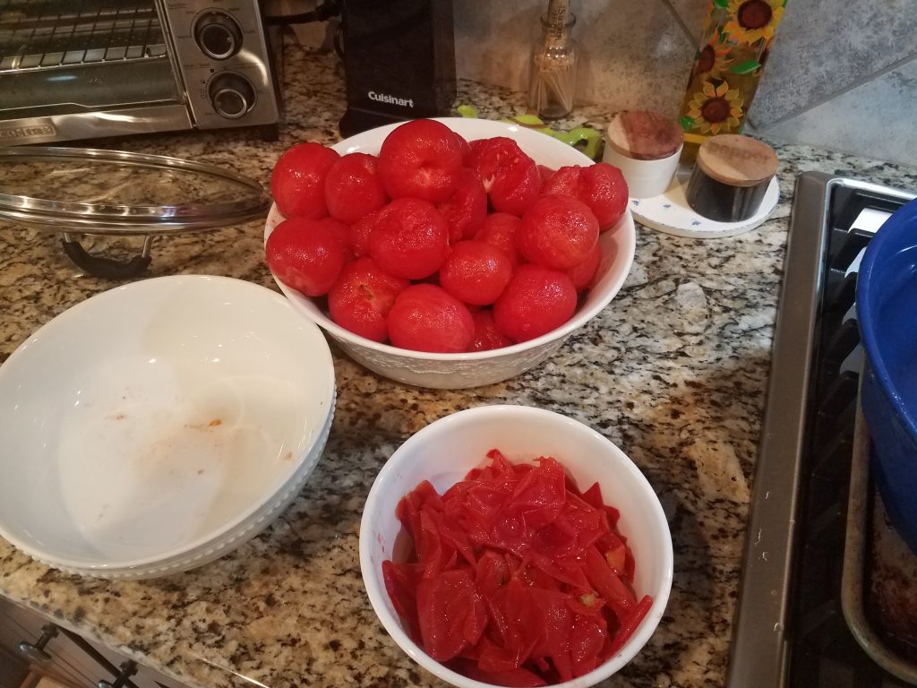 Peeled tomatoes